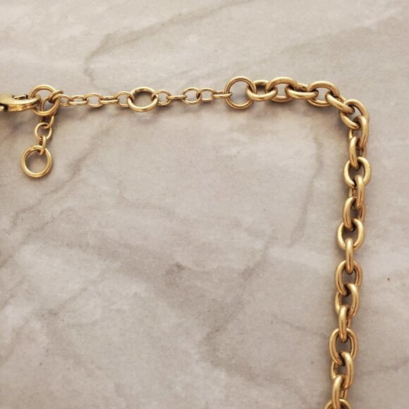 🧡 J.Crew Antique Rhinestones Crystal Pave Cluster Burst Statement Necklace 🧡 - Picture 4 of 16